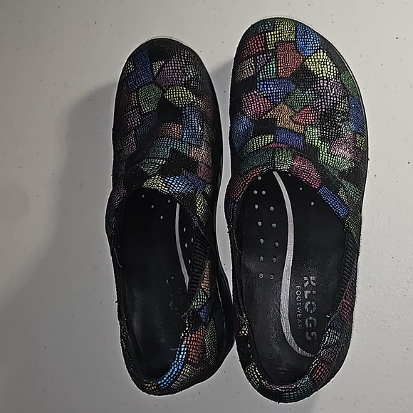 Klogs Portland Puzzle Multi-Colo Leather upper clogs 8.5M VGUC - Picture 5 of 15